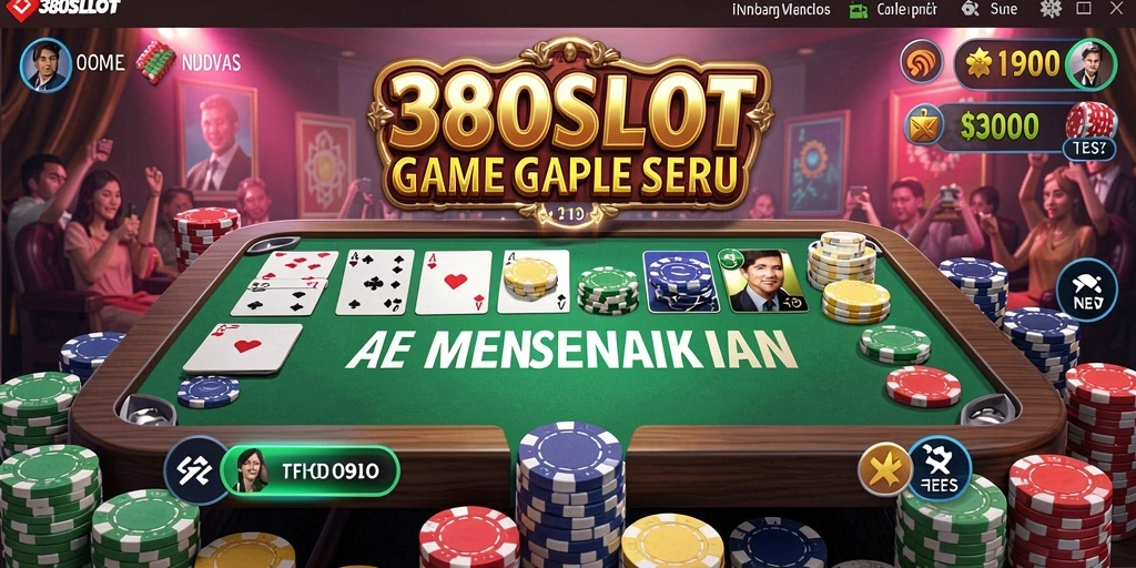 Tampilan menarik gameplay Gaple di 380SLOT.