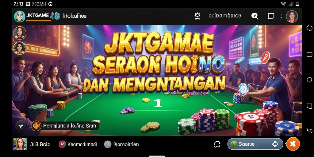 Tampilan screenshot JKTGAME menampilkan gameplay Kasino yang mendebarkan.