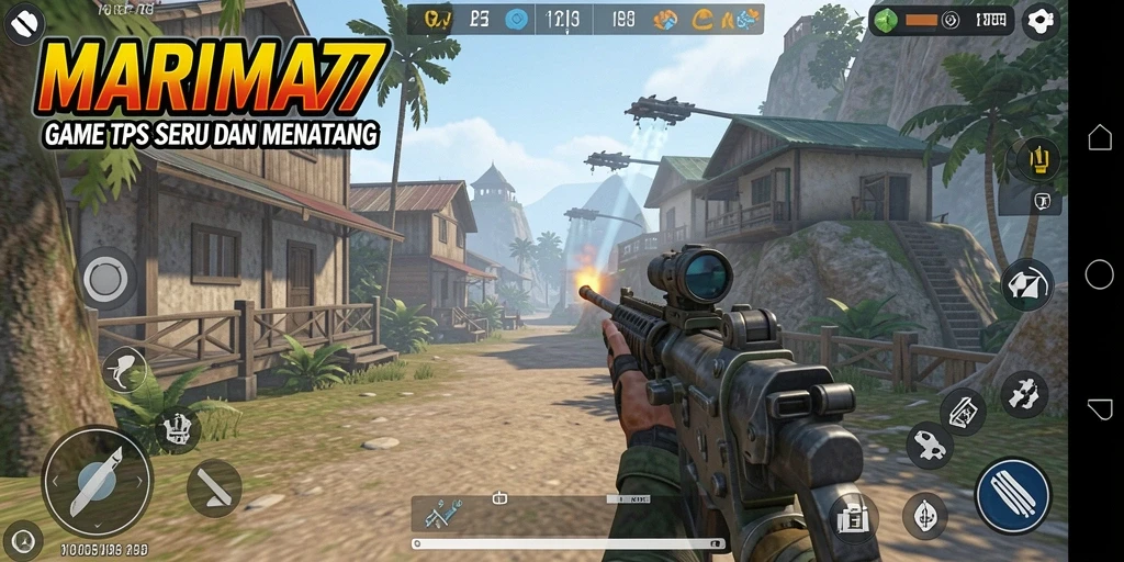 Tampilan gameplay MARIMA77 dengan aksi seru dan grafis menakjubkan.