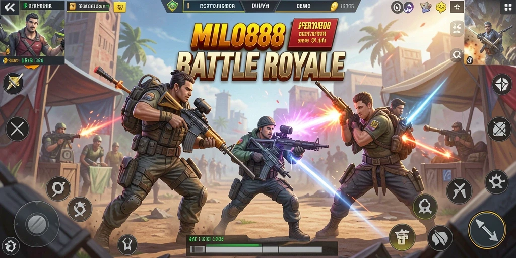 Tampilkan gameplay seru dari Battle Royale di MILO88.