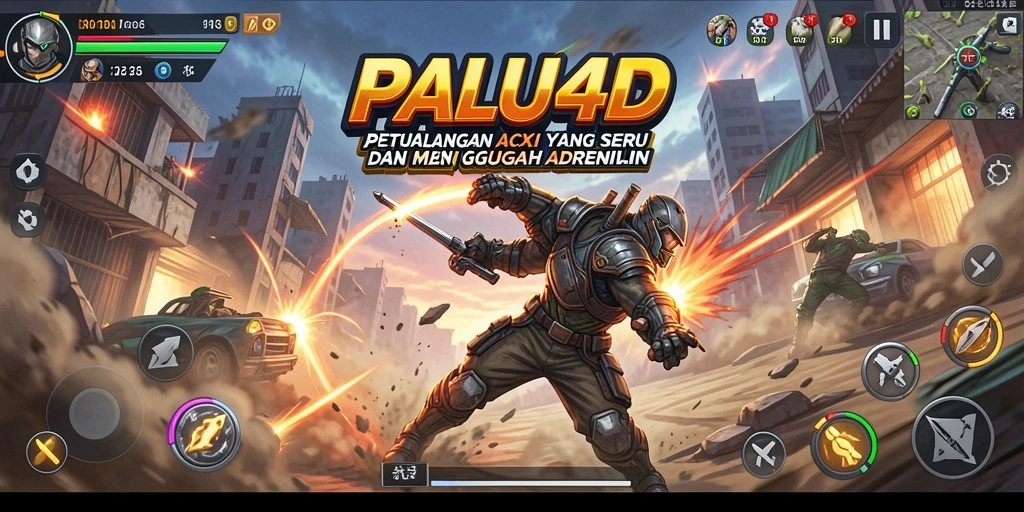 Tampilan gameplay aksi yang mendebarkan di PALU4D.