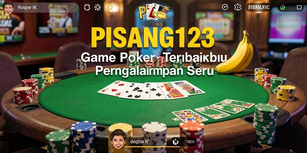 Tampilan menarik dari gameplay Poker di PISANG123 yang seru.