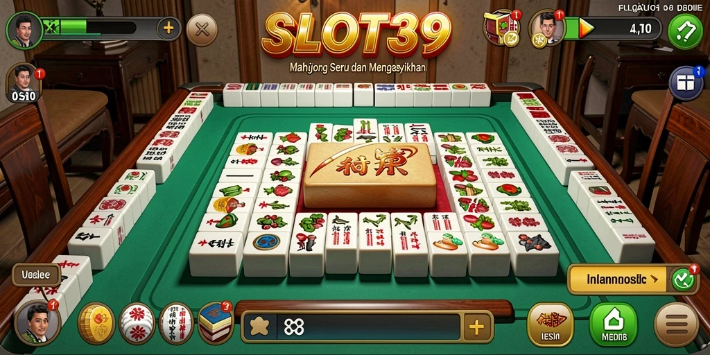 Screenshot SLOT39 menunjukkan gameplay Mahjong yang seru dan menarik.