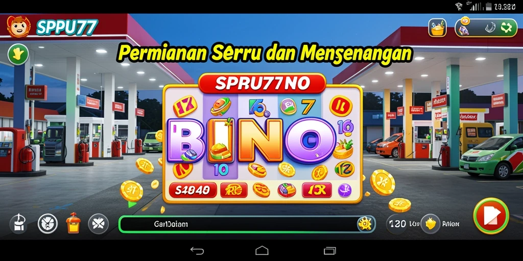 Tampilan screenshot gameplay SPBU77 yang menampilkan keseruan Bingo.