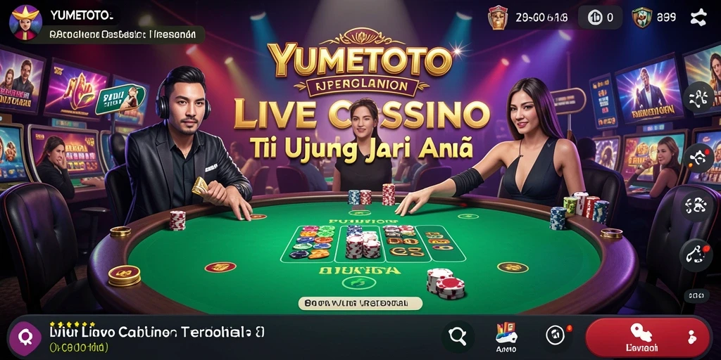Gameplay menarik YUMETOTO dengan dealer langsung dan interaktif.